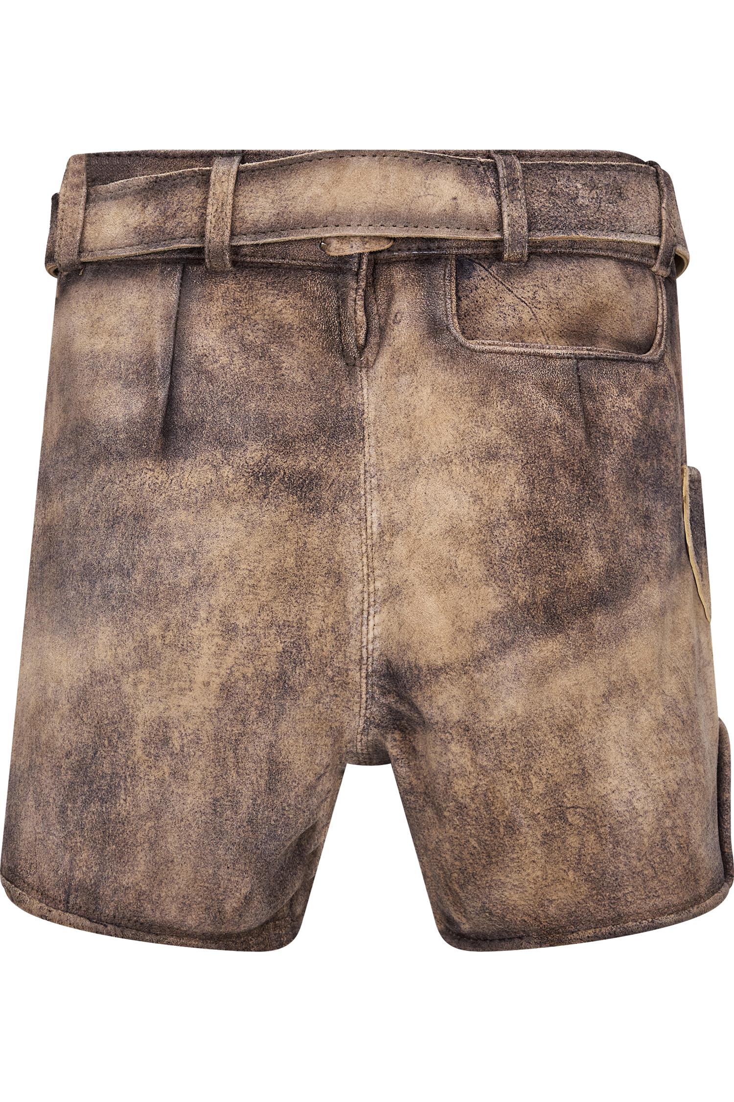 Braune Kinderlederhose Hinterthal von Gamsbock